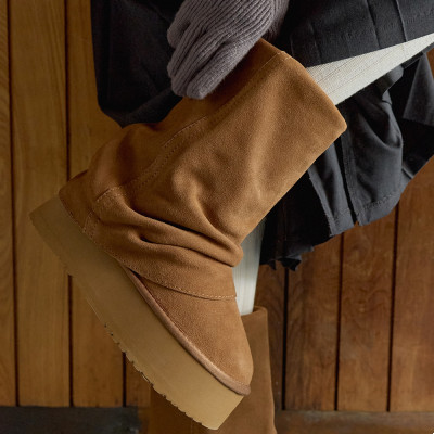 MAXI FOLDED BOOTS MIDDLE中筒折疊靴 (10inch) CHESTNUT